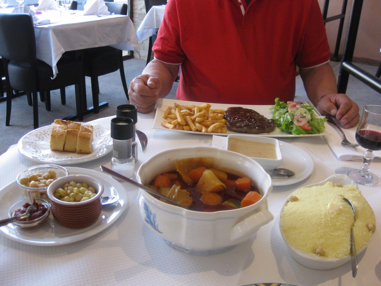 couscous et steak